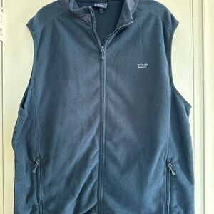 Men's Navy Fleece Vest